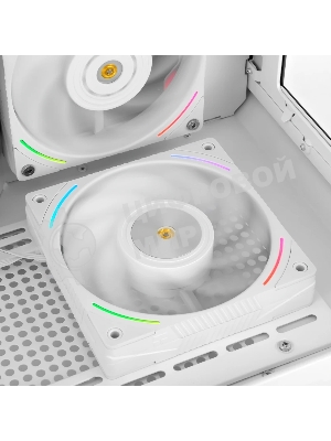 Кулер для корпуса Thermalright TL-K12RW Reverse (120x120x25mm, 4-pin PWM, ARGB, 69CFM, 27dBA, 2150RPM, White)