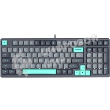 Клавиатура проводная A4Tech Fstyler FS300 механическая черный/серый USB for gamer LED (FS300 PANDA ROCK)