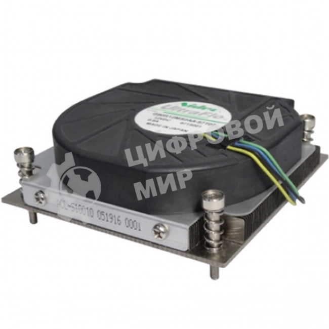 Кулер серверный Ablecom ACL-S10010 серебристый, 80 мм, алюминий/медь, 5000 об/мин, 47.5 дБ, 4 pin, 175 Вт, 27.6 мм