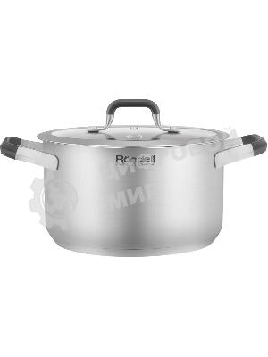 Кастрюля Rondell Stolz RDS-1753, 3.2 л, 20 см, с крышкой, сталь