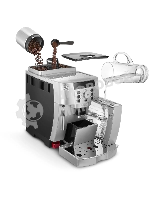 Кофемашина автоматическая DeLonghi ECAM 22.110.SB серебристый, исп. кофе - молотый/зерновой, 1.8 л, 1450 Вт, 15 Бар.
