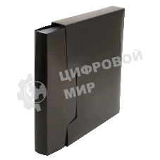 Папка с 80 прозрачными вкладками Бюрократ DeLuxe DLVBOX80BLCK A4, пластик, 0.7мм, черный в коробе