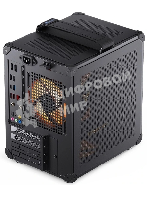 Компьютерный корпус JONSBO C6-ITX Black ITX без БП, боковая панель из закаленного стекла, mini-ITX, черный