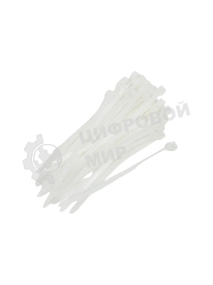 Хомут-стяжка кабельная нейлоновая Rexant 100x3,6 мм, белая, упаковка 100 шт.