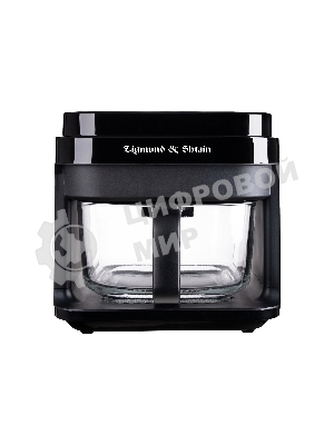 Аэрофритюрница Zigmund & Shtain ZAF-902 черный, 1400 Вт, 5.5 л, сенсор, 8 программ