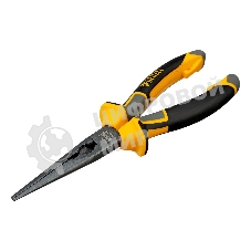 Длинногубцы прямые Denzel 205 мм, трехкомпонентные рукоятки