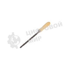 Напильник треугольный Kranz 150 мм, деревянная ручка