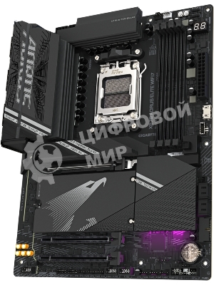 Материнская плата Gigabyte X870 AORUS ELITE WIFI7, AM5, AMD X870, 4xDDR5, 4xSATA, 4xM.2, 1xPCI-E 5.0 x16, 1xPCI-E 4.0 x4, 1xPCI-E 3.0 x2, 1xHDMI, 1x 2.5Gb LAN, 4xUSB-A 3.2 Gen 1, 2xUSB-A 3.2 Gen 2, 4xUSB-A 2.0, 2xUSB-C 4.0, 2x3.5 мм, 7.1, ATX