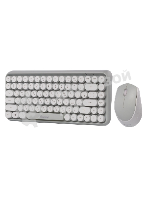 Комплект клавиатура+мышь Smartbuy 626376AG беспроводной, USB, 1000 DPI, белый