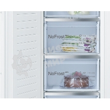 Встраиваемый морозильный шкаф Bosch GIN81AEF0U, белый, 212л, 5 ящиков