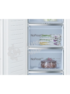 Встраиваемый морозильный шкаф Bosch GIN81AEF0U, белый, 212л, 5 ящиков