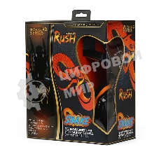 Гарнитура проводная игровая RUSH COBRA, динамики 40мм, велюровые амбушюры, черный/оранжевый (SBHG-1100)