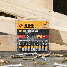 Набор бит Denzel PH1х25, сталь S2, шестигранный профиль, 10 шт.