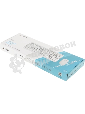 Комплект клавиатура+мышь A4Tech FStyler F1512 проводной, USB, 1200 DPI, белый