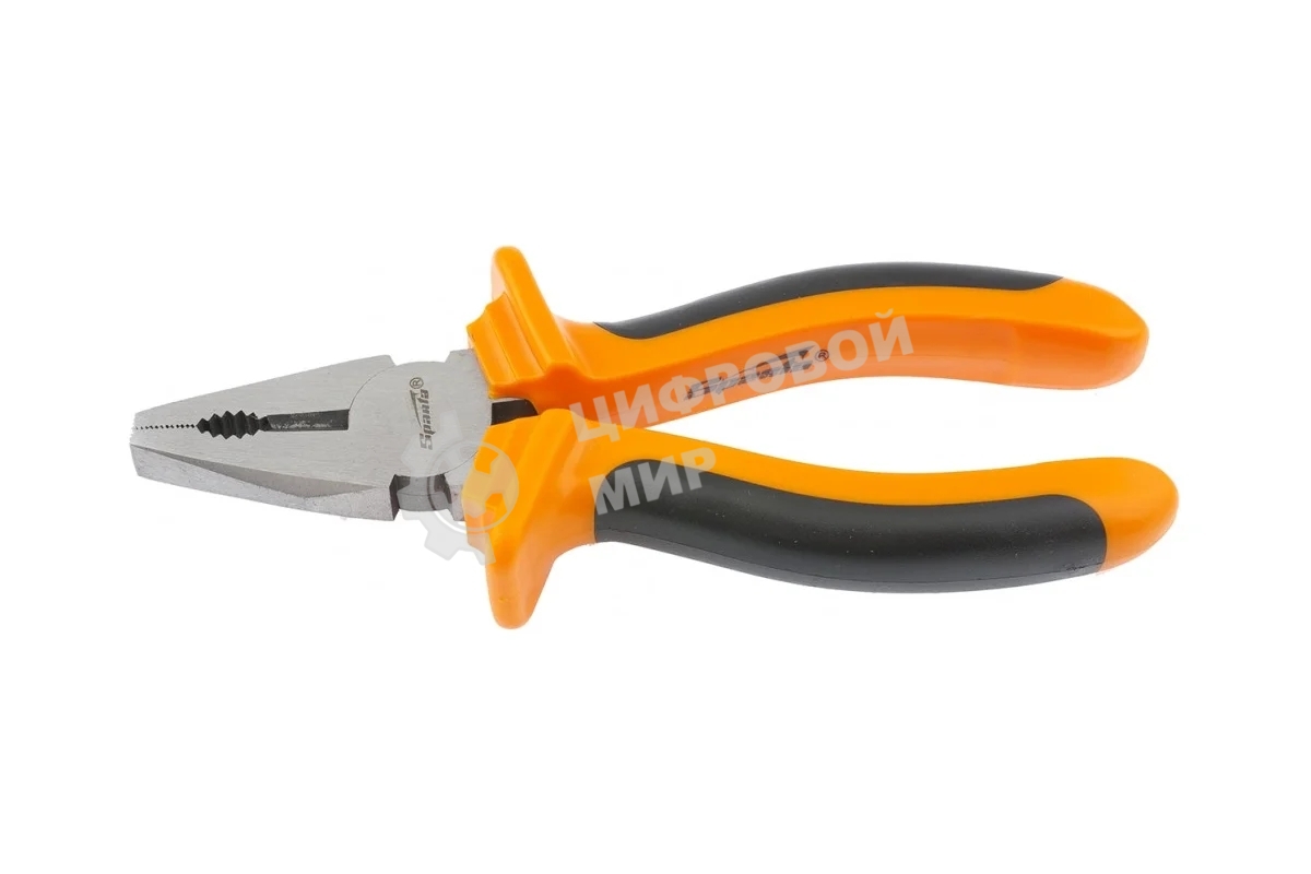 Плоскогубцы Sparta Comfort 180 мм, комбинированные шлифованные, двухкомпонентные рукоятки