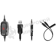 Гарнитура Bloody G573P чёрный, проводная, подсветка, совместимость с PS5, Xbox