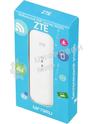 Модем 2G/3G/4G ZTE MF79RU USB Wi-Fi Firewall внешний белый