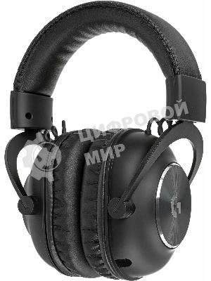 Гарнитура Logitech G PRO X чёрный, беспроводная, USB, подвижный микрофон, отсоединяемый кабель 2 м