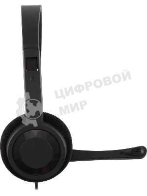 Гарнитура Oklick HS-M600 чёрный, проводная, 3.5 мм