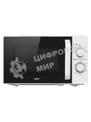 Микроволновая печь BBK 20MWS-761M/W белый, 20 л, 700 Вт, переключатели - поворотный механизм