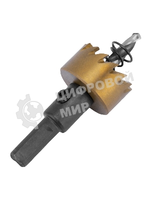 Коронка по металлу Denzel HSS, 25 мм, нитридтитановое покрытие