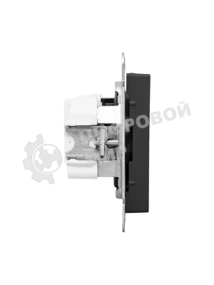 Розетка EKF UP1-SOB-100 СП Эпика 16А без заземл. без шторок механизм черный