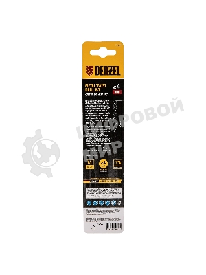 Сверло по металлу Denzel 4 мм, HSS Co-8%
