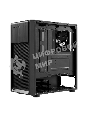 Компьютерный корпус без блока питания Cooler Master Elite 500, 2xUSB3.2, 1x120Fan, w/o PSU, Black, w/o ODD, Window TG left panel, ATX