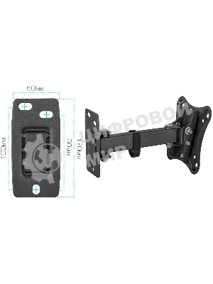 Кронштейн для телевизора Kromax CORBEL-2 черный, 10