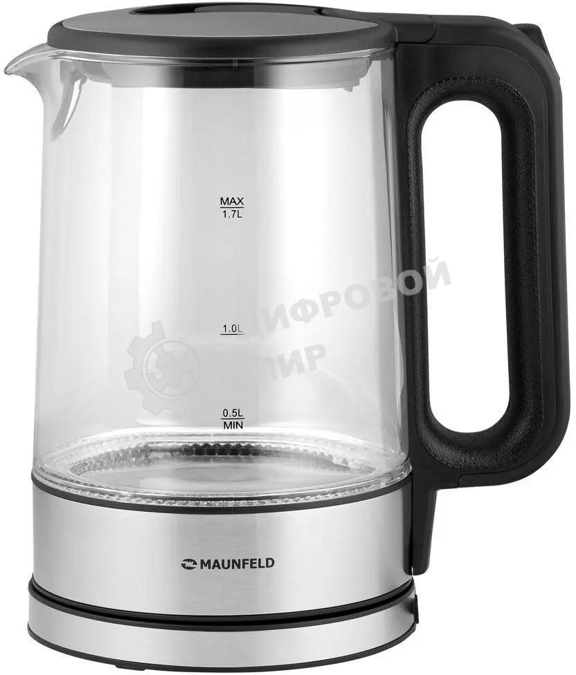 Чайник электрический Maunfeld MGK-612BK, 1.7л, стекло/металл