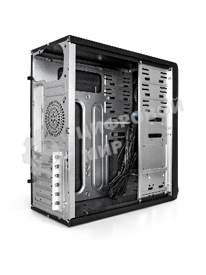 Компьютерный корпус Miditower ExeGate CP-603 Black, ATX, (CP400W, 80мм), 2хUSB+2хUSB 3.0, Audio