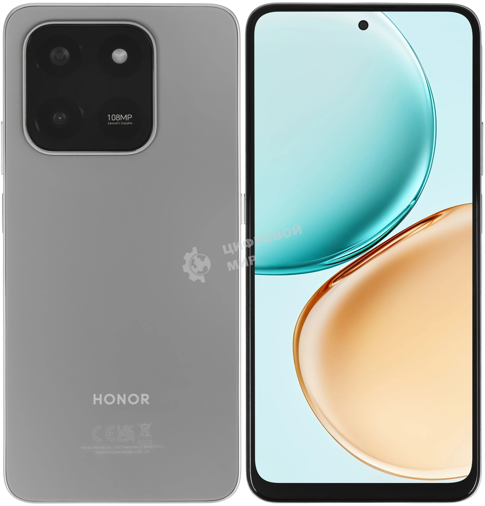 Смартфон Honor X7d 6/128Gb, серый