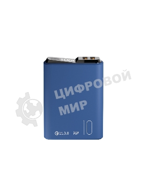 Портативный аккумулятор OLMIO QS-10, 10000mAh, 22.5W, QuickCharge3.0/PowerDelivery, LCD, темно-синий