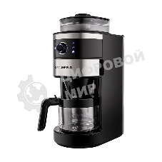 Кофеварка капельная Maunfeld MF-731BK черный, исп. кофе - зерновой/молотый, 0.83 л, 820 Вт.