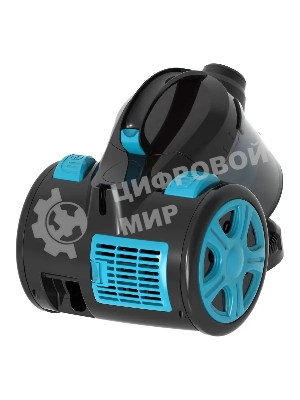 Пылесос Blackton Bt VC1802B черный/голубой, 350/1400 Вт, уборка сухая, пылесборник контейнер 2 л
