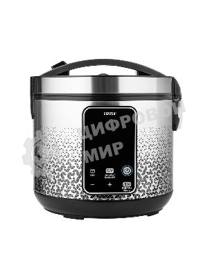 Мультиварка Centek CT-1499 черный/сталь, 900 Вт, 5.0 л, 25 программ, мультиповар, антиприг. покрытие