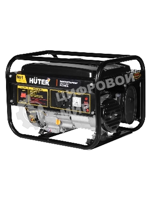 Электрогенератор бензиновый Huter DY3000L, 2.8 кВт, 67 дБ, 39 кг