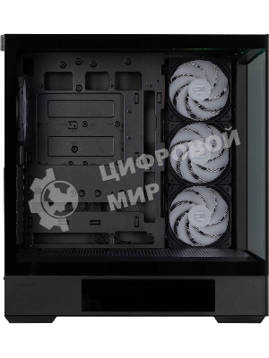 Компьютерный корпус ZALMAN P40 DS, ATX, черный, WINDOW, 9.1-inch LCD screen, 2xCombo(2.5” or 3.5”), 1x2.5”, 1xUSB TYPE-C, 2xUSB 3.0, SIDE 3x120мм ARGb, REAR 1x120мм ARGb