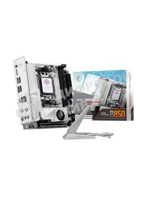 Материнская плата MSI MPG B850I EDGE TI WIFI, AM5, AMD B850, 2xDDR5, 2xSATA, 2xM.2, 1xPCIe 5.0 x16, 1xHDMI, 1x5Gb LAN, Wi-Fi 7, Bluetooth 5.4, 1xUSB-C 20Gbps, 3xUSB-A 10Gbps, 2xUSB-A 5Gbps, 2x3.5 мм, 7.1, Mini-ITX