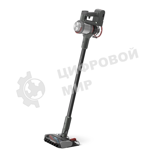 Пылесос вертикальный BQ VCA1005W Aqua Pro PREMIUM серый, питание от аккумулятора, 220 Вт, уборка сухая/влажная, пылесборник 0.5 л