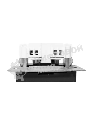 Розетка EKF UP1-SOB-100 СП Эпика 16А без заземл. без шторок механизм черный