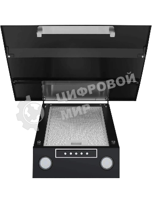 Вытяжка каминная Maunfeld Bridge 60 нержавеющая сталь/черное стекло, 60 см, 850 куб. м/ч, 51 дБ