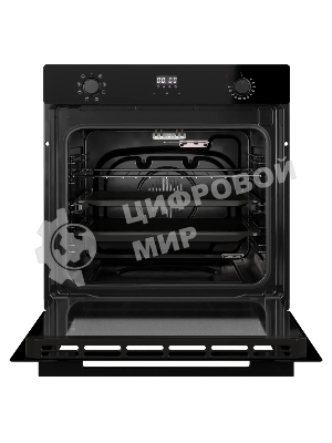 Духовой шкаф Kuppersberg, High-Tech, 72 л, поворотное/сенсорное управление, дисплей, таймер, 7 режимов, макс. температура 300 градусов, телескопические направляющие (на 1 уровень), доводчик двери, цвет черный, цвет фурнитуры черный