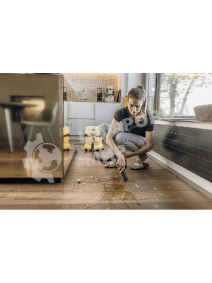 Строительный пылесос Karcher WD 2 Plus V-12/4/18 желтый, 1000 Вт, уборка сухая/сбор воды, пылесборник мешок/контейнер, 12 л