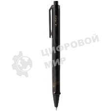 Ручка гелевая автоматическая Deli Nusign NS557C BLACK черный, d=0.5мм, черные чернила, 1 стержень, линия 0.5мм