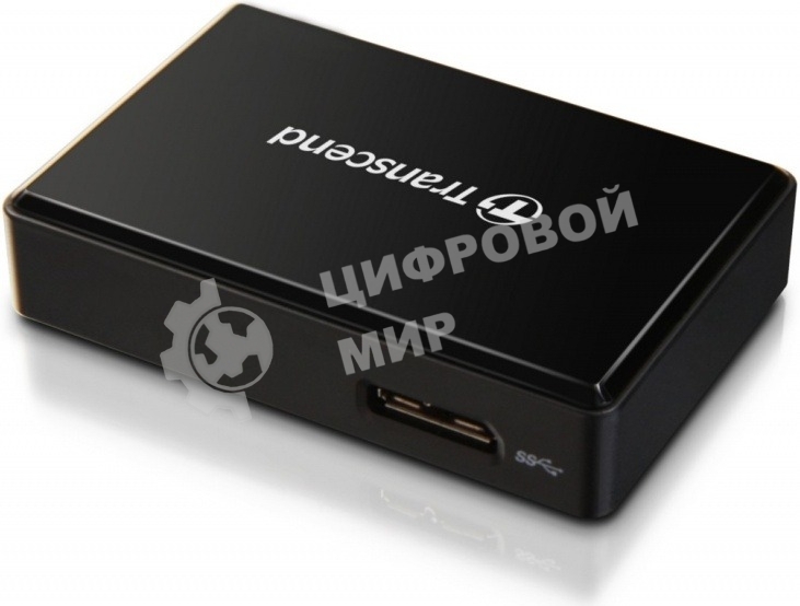 Кард-ридер Transcend RDF8/черный/SDXC,SDHC,microSDXC,microSDHC,CompactFlash,CompactFlash/USB 3.0/пластик