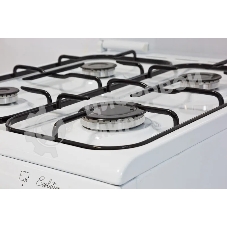 Плита комбинированная De Luxe 5040.21ГЭ (КР) ЧР белый, конфорок 4 шт, духовка 43 л, 50 см x 85 см x 50 см