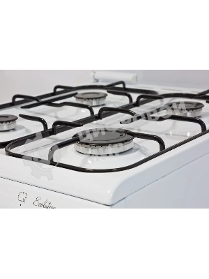 Плита комбинированная De Luxe 5040.21ГЭ (КР) ЧР белый, конфорок 4 шт, духовка 43 л, 50 см x 85 см x 50 см