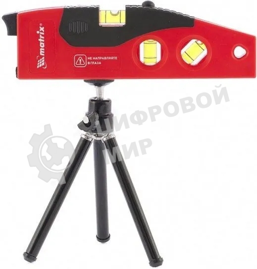 Уровень лазерный Matrix, 180 мм, 220 мм штатив, 4 глазка