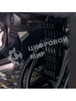 Оперативная память Kingston Fury Renegade, DDR4, 16GB (2x8GB), 3200MHz, CL16, DIMM, с радиатором, серый/черный